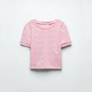 NWT - Zara Pink Knit Top
